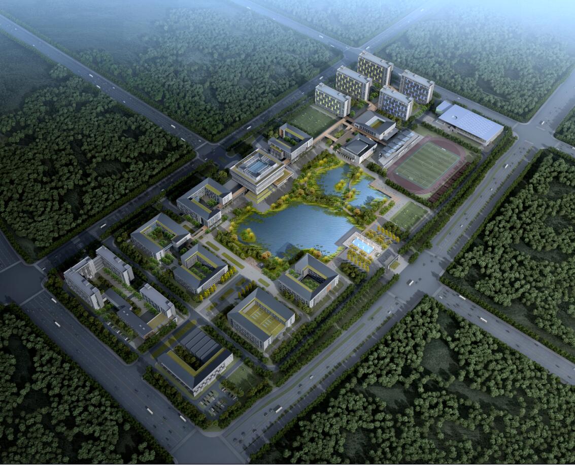 合肥匯心湖校區(qū)鳥瞰圖 合肥匯心湖校區(qū)鳥瞰圖